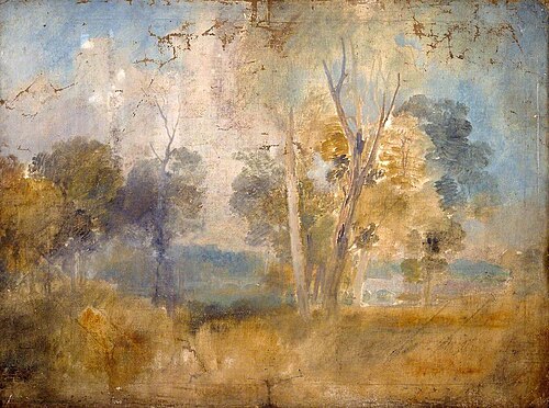 The Thames Glimpsed between Trees, possibly at Kew Bridge, 1806, Joseph Mallord William Turner