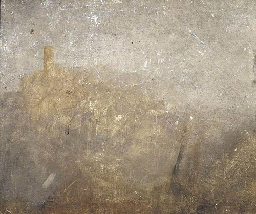 Hilly Landscape with Tower, 1828, Joseph Mallord William Turner