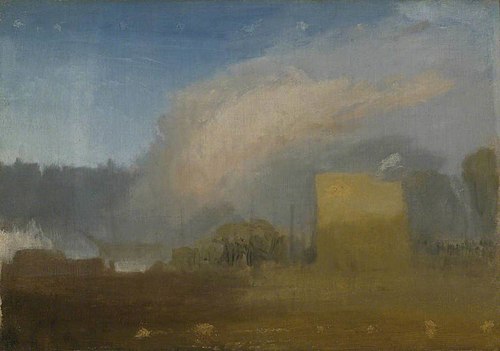 Rouen: The Left Bank, with  Shipping Beyond, 1827, Joseph Mallord William Turner
