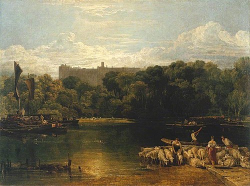 Windsor Castle from the Thames, 1805, J. M. W. Turner