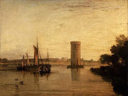 Tabley, Cheshire, the Seat of Sir J.F. Leicester, Bart.: Calm Morning, 1809, J. M. W. Turner