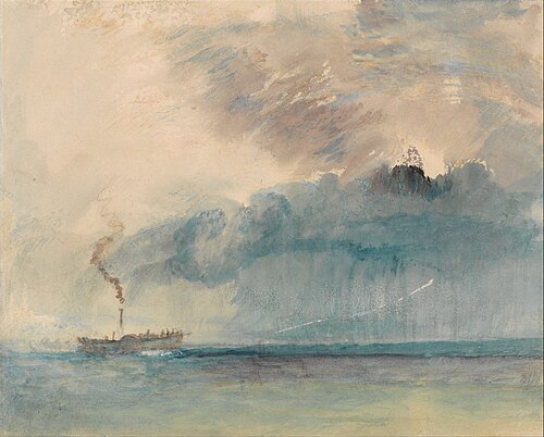 A Paddle-steamer in a Storm, 1841, J. M. W. Turner