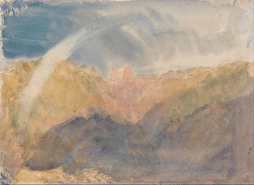 Crichton Castle (Mountainous Landscape with a Rainbow), 1818, J. M. W. Turner