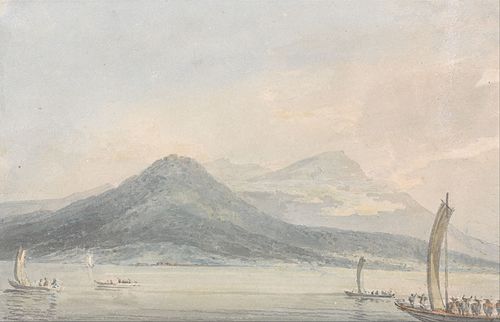 From the Isola Borromena, Lago Maggiore, 1795, J. M. W. Turner