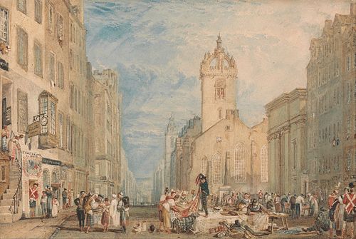 High Street, Edinburgh, 1818, J. M. W. Turner