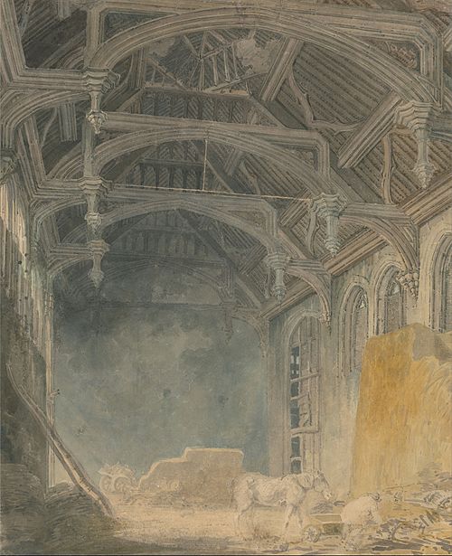 Interior of St. John's Palace, Eltham, 1793, J. M. W. Turner