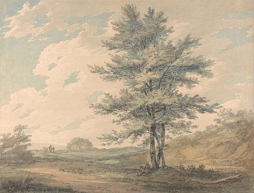 Landscape with Trees and Figures, 1796, J. M. W. Turner