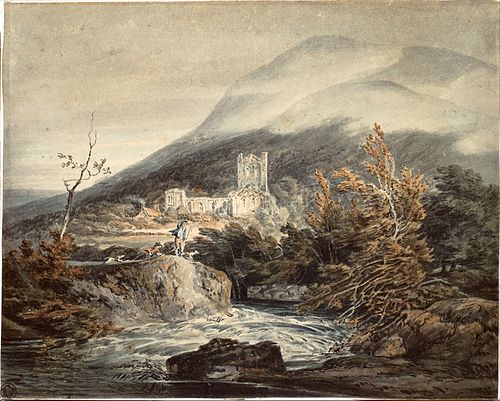 Llanthony Abbey, Monmouthshire, 1792, J. M. W. Turner