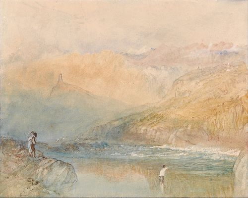 On the Mosell, Near Traben Trarbach, 1841, J. M. W. Turner