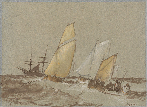 Shipping, 1850, J. M. W. Turner