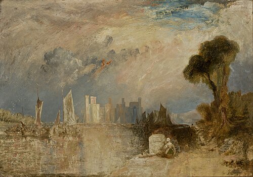Caernarfon Castle, 1830, Joseph Mallord William Turner