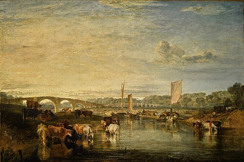 Walton Bridges on the Thames, 1815, J. M. W. Turner