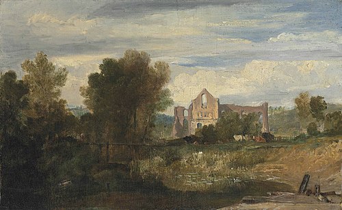 Newark Abbey on the River Wey, 1808, J. M. W. Turner