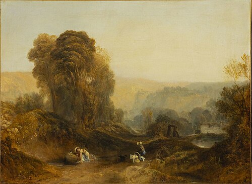 Scène dans le Derbyshire, 1827, Joseph Mallord William Turner