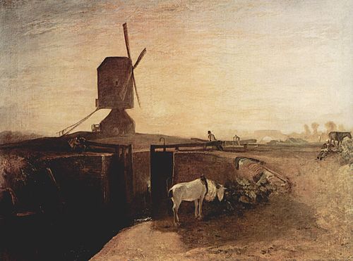 Grand Junction Canal at Southall Mill, 1810, J. M. W. Turner