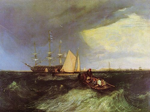 Wachschiff beim Great Nore Sheerness, 1851, J. M. W. Turner