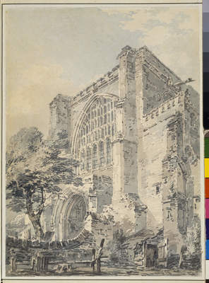 West Front Of St Albans' Abbey, 1813, Joseph Mallord William Turner