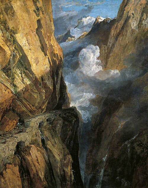 The Pass of Saint Gotthard, Switzerland, 1803, J. M. W. Turner