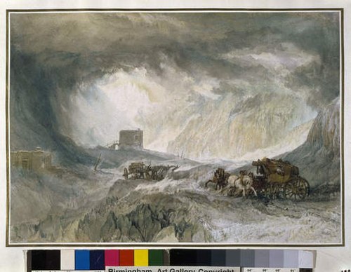 Snowstorm, Mont Cenis, 1820, J. M. W. Turner