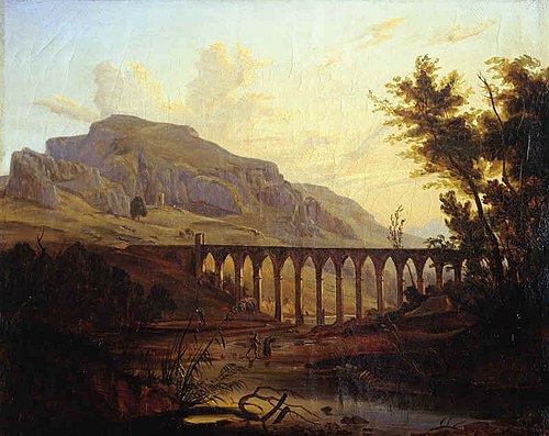 Roman Aqueduct, 1837, Heinrich Jakob Fried