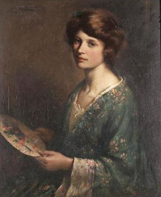 The Blue Kimono, 1872, William Kay Blacklock