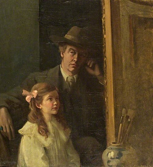 Self Portrait with Rachel Hill, 1914, Walford Graham Robertson