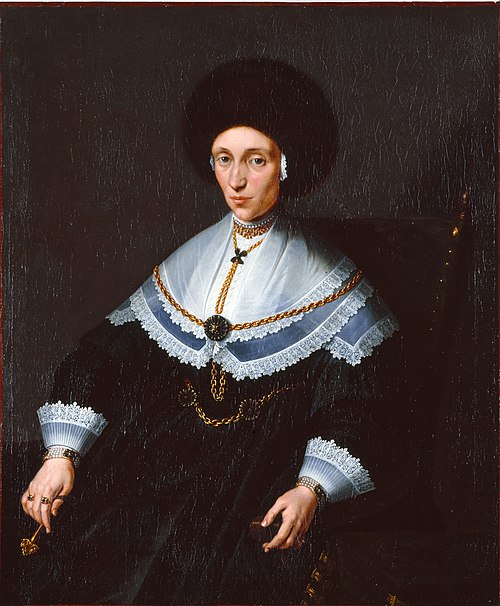 Portrait of Maria Salome von Stalburg (1602-1646), Wife of Johann Maximilian zum Jungen, 1641, Jeremias van Winghe