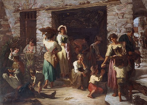 Scène de rue en Italie, 1886, Auguste Dutuit