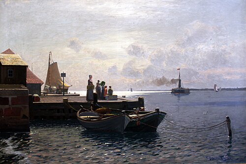 In Ekensund, 1900, Heinrich Petersen-Angeln