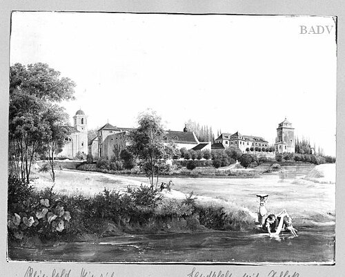 church and mansion, 1813, Heinrich Reinhold
