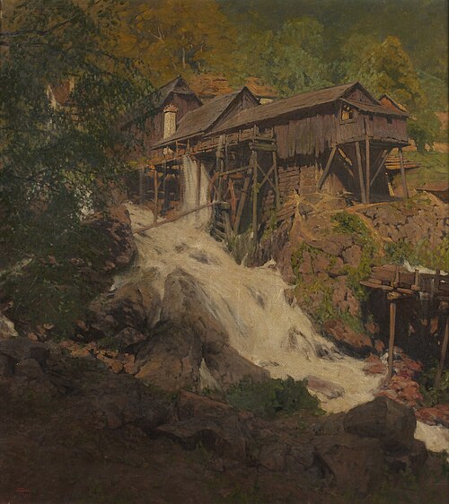 Am Sarmingbach, 1911, Heinrich Tomec