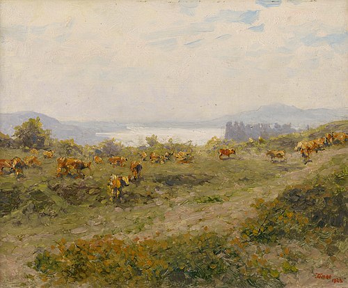 Motív z okolia Bratislavy, 1923, Heinrich Tomec