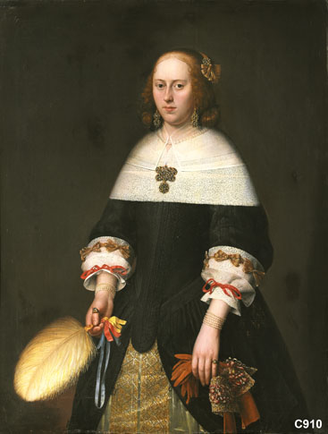 Portrait of Brigitta de Groot (1638-1686), 1659, Abraham Liedts