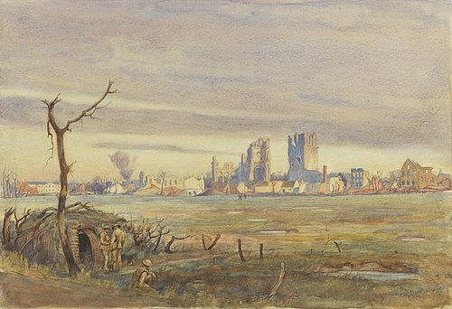 First Glimpse of Ypres, 1917, Cyril Henry Barraud