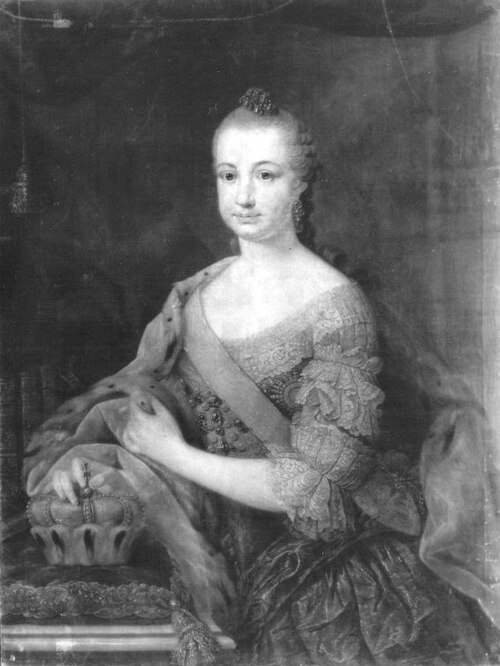 Elisabeth Maria Aloysia Auguste Gemahlin Karl Theodors, 1766, Johann Wilhelm Hoffnas
