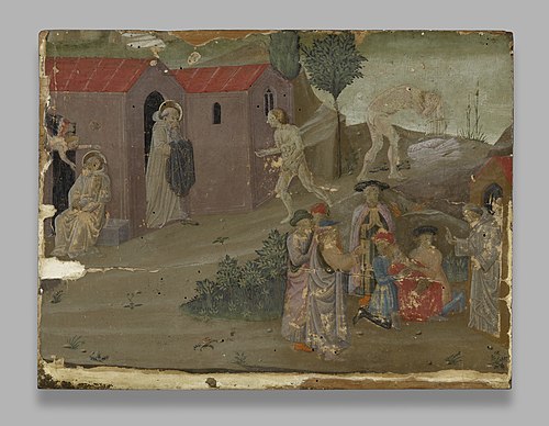 Scenes from the Lives of the Hermits of the Thebaid, 1460, Giuliano Amidei
