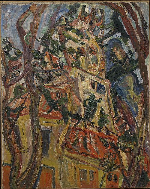 Steeple of Saint-Pierre at Céret, 1922, Chaïm Soutine
