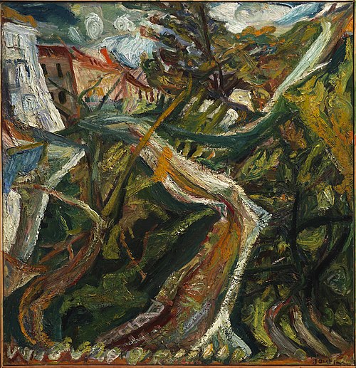 Chemin de la Fontaine des Tins at Céret, 1920, Chaïm Soutine