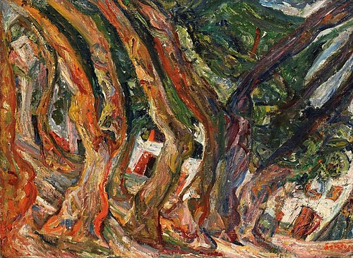 Les Platanes à Céret, 1920, Chaïm Soutine