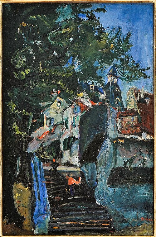 Les escaliers de Chartres, 1933, Chaïm Soutine