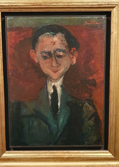 Portrait d'un homme à la cravate noire, 1927, Chaïm Soutine