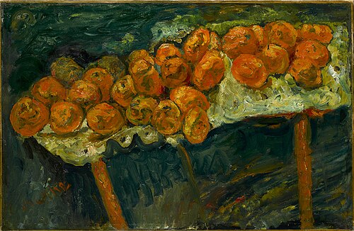 Les Oranges sur fond vert, 1916, Chaïm Soutine