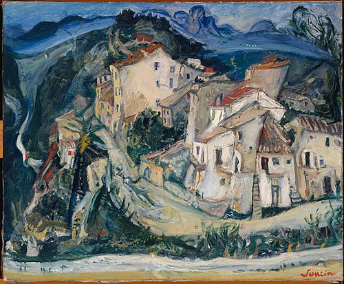 View of Cagnes, 1924, Chaïm Soutine