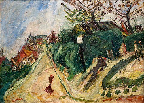 Paysage avec personnages, 1918, Chaïm Soutine