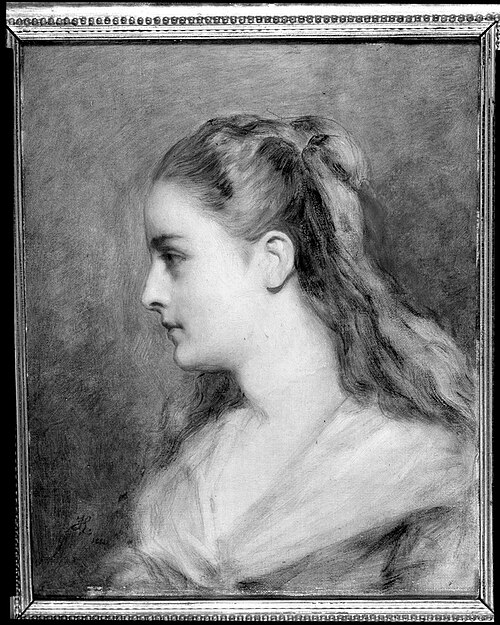Portrait of a Young Woman in Profile, 1881, Frederic Leighton