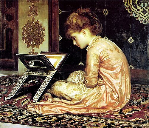 At a Reading Desk, 1877, Frederic Leighton