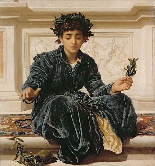 Weaving the Wreath, 1872, Frederic Leighton