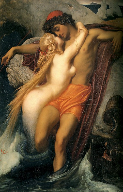Le Pêcheur et la Sirène., 1858, Frederic Leighton