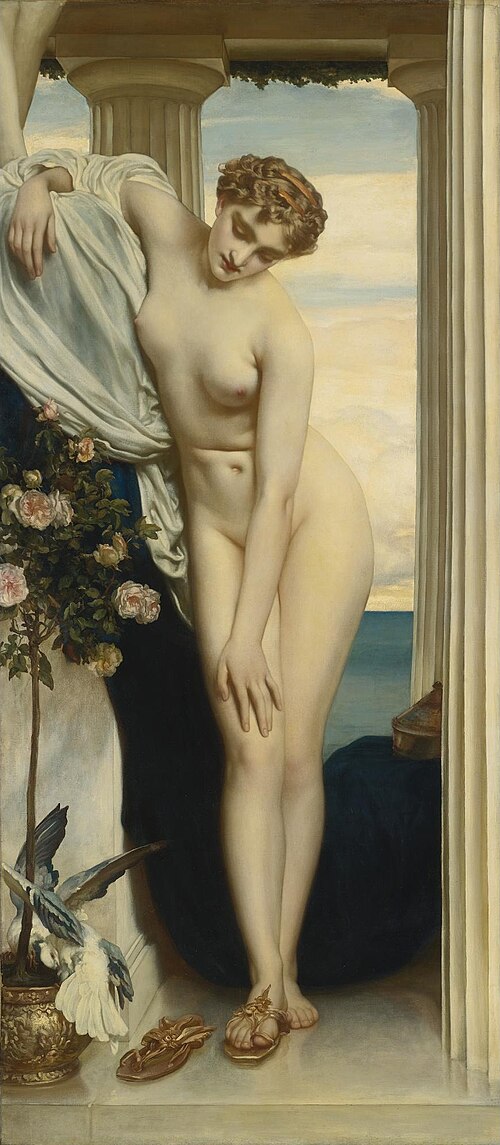 Venus Disrobing for the Bath, 1867, Frederic Leighton