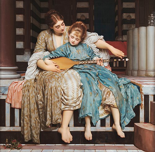 Leçon de musique, 1877, Frederic Leighton
